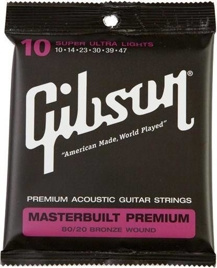 Gibson Masterbuilt Premium 8020 Brass 010-047 SAG-BRS10