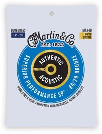 Martin MA240 Authentic Bluegrass 80/20 – struny do gitary akustycznej