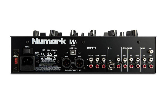 Numark M6 USB Black mikser czterokanałowy