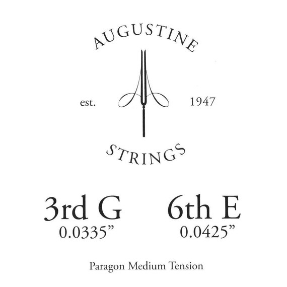 Struny do gitary klasycznej Augustine Paragon Red Medium karbonowe