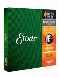 Elixir 14087 – struny do gitary basowej 45-105 NW Extra Long