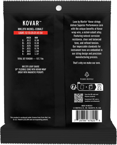 Martin MK12FX Light 6 String (12-54) Kovar struny do gitary akustycznej