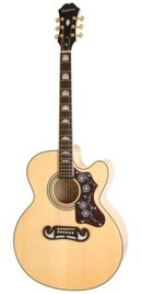 Epiphone J-200EC Studio Solid Top Fishman Sonitone VN Vintage Natural gitara elektro-akustyczna