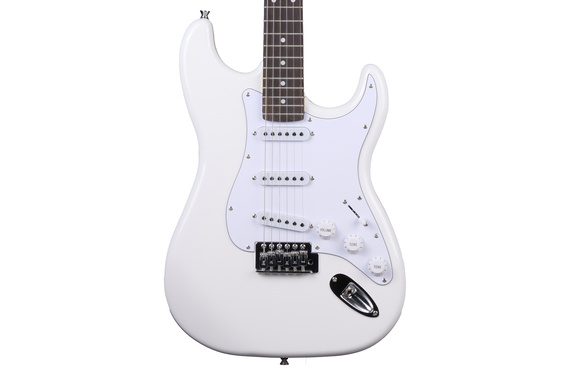 Gitara elektryczna Arrow ST 111 Snow White Rosewood/white