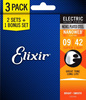 Elixir 16540 Super Light 9-42 – struny do gitary elektrycznej 2+1