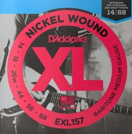 Struny do gitary elektrycznej barytonowej D'Addario EXL157