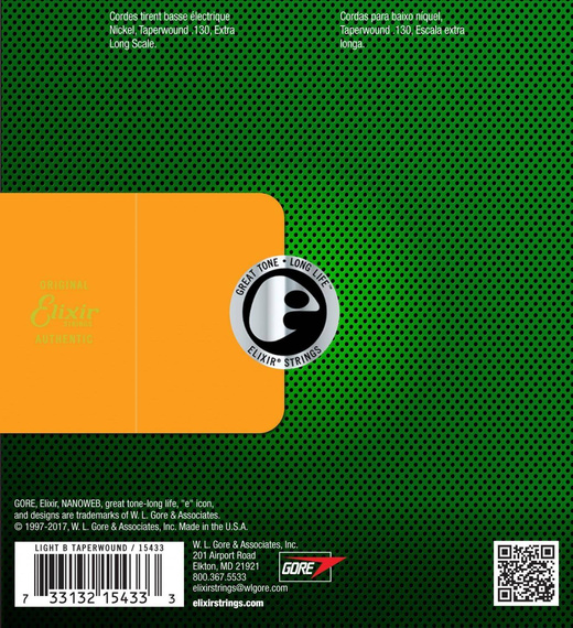 Elixir 15433 NanoWeb – struna do gitary basowej .130