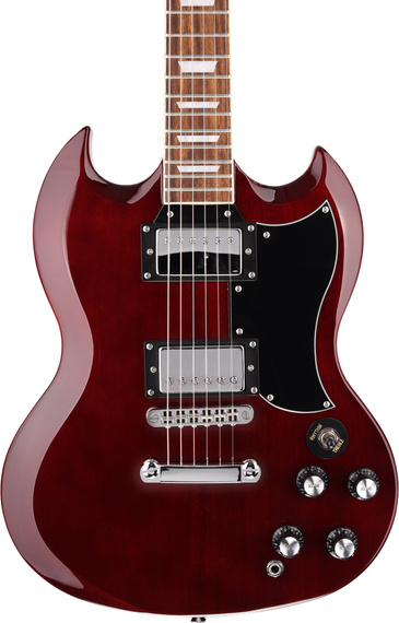 Gitara elektryczna Arrow Twincut SG22 Cherry Pie Rosewood/Black