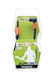 Bespeco SLPJ600 – kabel instrumentalny Jack prosty–kątowy 6 m