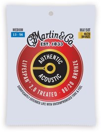 Martin MA150T Medium 13-56 – struny do gitary akustycznej Bronze 80/20