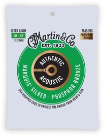 Struny do gitary dwunastostrunowej Martin Authentic Acoustic MA500S phosphor bronze 10 - 47 extra light