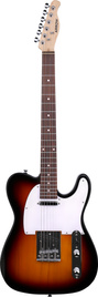 Arrow Telico TL 11 Tobacco Burst Rosewood/White gitara elektryczna