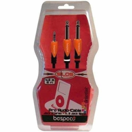 Bespeco SLYMSJ500 – kabel audio TRS 3,5mm / 2x TS 6,3mm 5m