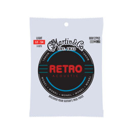 Martin MM12PK3 Retro 12-54 – struny do gitary akustycznej 3-pack