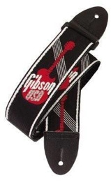 Gibson GG600 Woven Style 2 Strap w/Gibson Logo Red pasek gitarowy