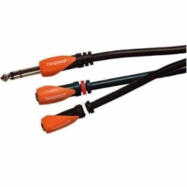 Bespeco SLYS2X030 – kabel Jack TRS / 2x mini Jack TRS 0,3 m