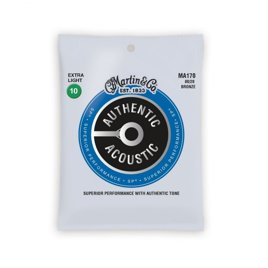 Martin MA170 Authentic 80/20 Extra Light – struny do gitary akustycznej