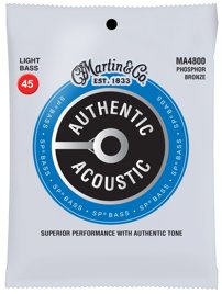 Struny do gitary basowej akustycznej Martin MA4800 Light (45-100) AA Phosphor Bronze 92/8