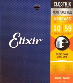 Elixir 12074 Light-Heavy (10-59) NanoWeb - struny do gitary elektrycznej - 7