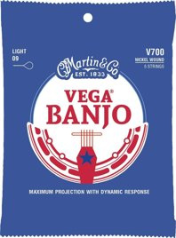 Struny do Banjo Martin V700 Strings Vega Banjo 7005 StrLight