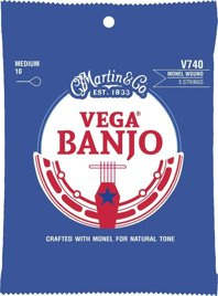 Struny do Banjo Martin V740 Strings Vega Retro Banjo 7405 Str Med