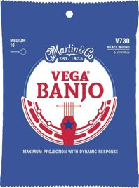 Martin Vega V730 7305 – struny do banjo medium