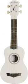 Ukulele sopranowe z pokrowcem Arrow PB10 WH white