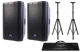 Zestaw 2 x Novox NVX12 + statywy - Estradowy Zestaw Nagłośnieniowy