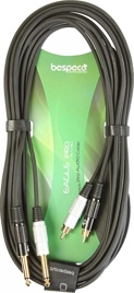 Kabel 2x Jack 6.3mm - 2x RCA Bespeco EAY2JR500 5m
