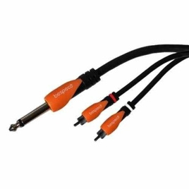 Kabel Bespeco Jack TS/ 2x RCA męski SLYJRM300 3m