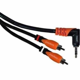 Kabel Bespeco Jack TRS 3,5mm kątowy/ 2x RCA SLYMPR300 3m