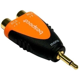 Bespeco SLAD 375 – adapter Jack 3,5 mm TS / 2x RCA in