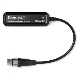 Analogowy adapter wejściowy Audinate 1 CH adapter