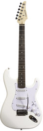 Gitara elektryczna Arrow ST 111 Snow White Rosewood/white