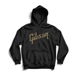 Wyprzedaż - Gibson Logo Hoodie (Black) - XL - bluza