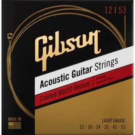 Wyprzedaż - Gibson SAG-CBRW12 Coated 80/20 Bronze Acoustic Guitar Strings struny do gitary akustycznej