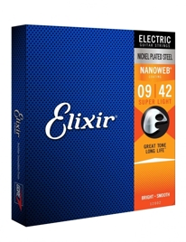 Wyprzedaż - Struny do gitary Elixir 12002 NanoWeb Super Light (09-42)